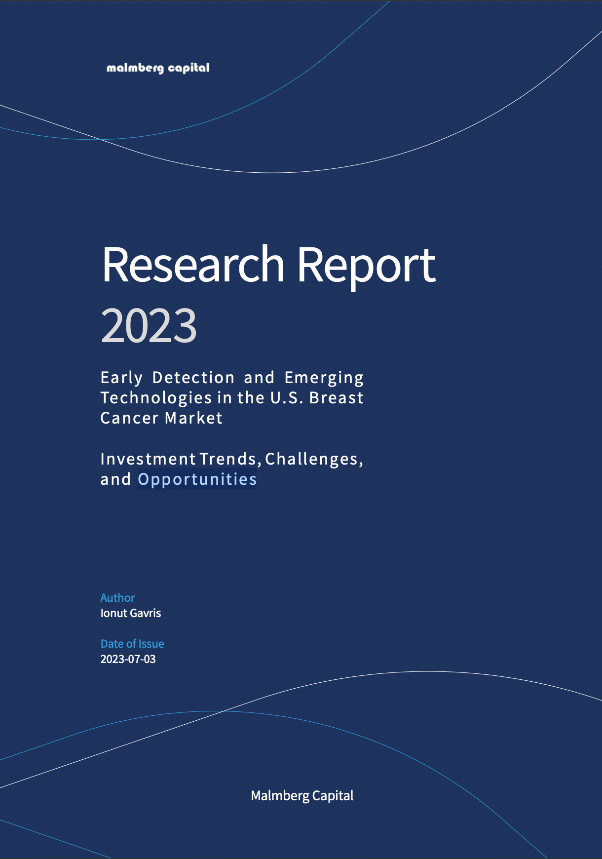 Research Report: Early Detection and Emerging Technologies in the U.S. Breast Cancer Market: Trends, Challenges, and Opportunities