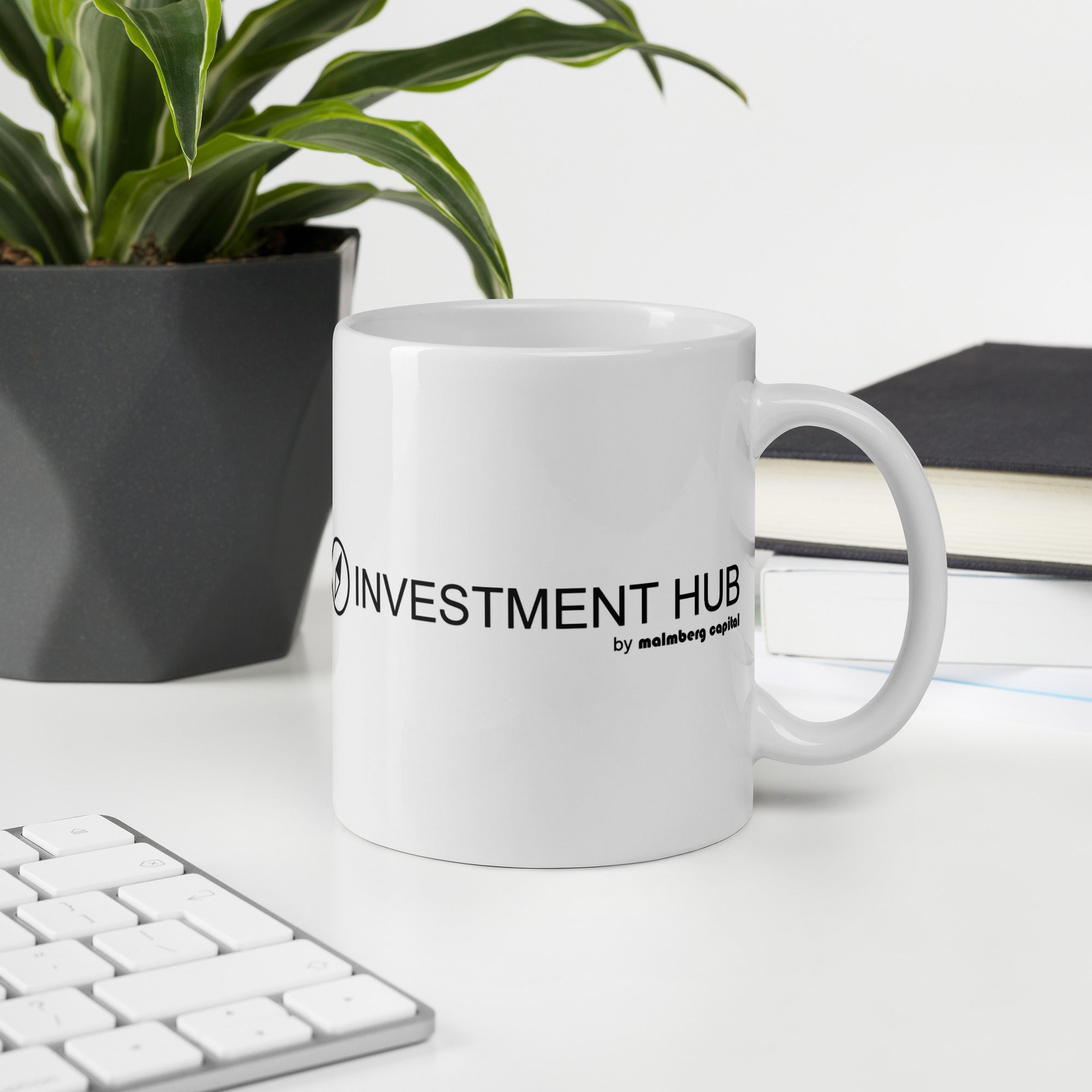 Investment Hub Signature White Glossy Mug by Malmberg Capital