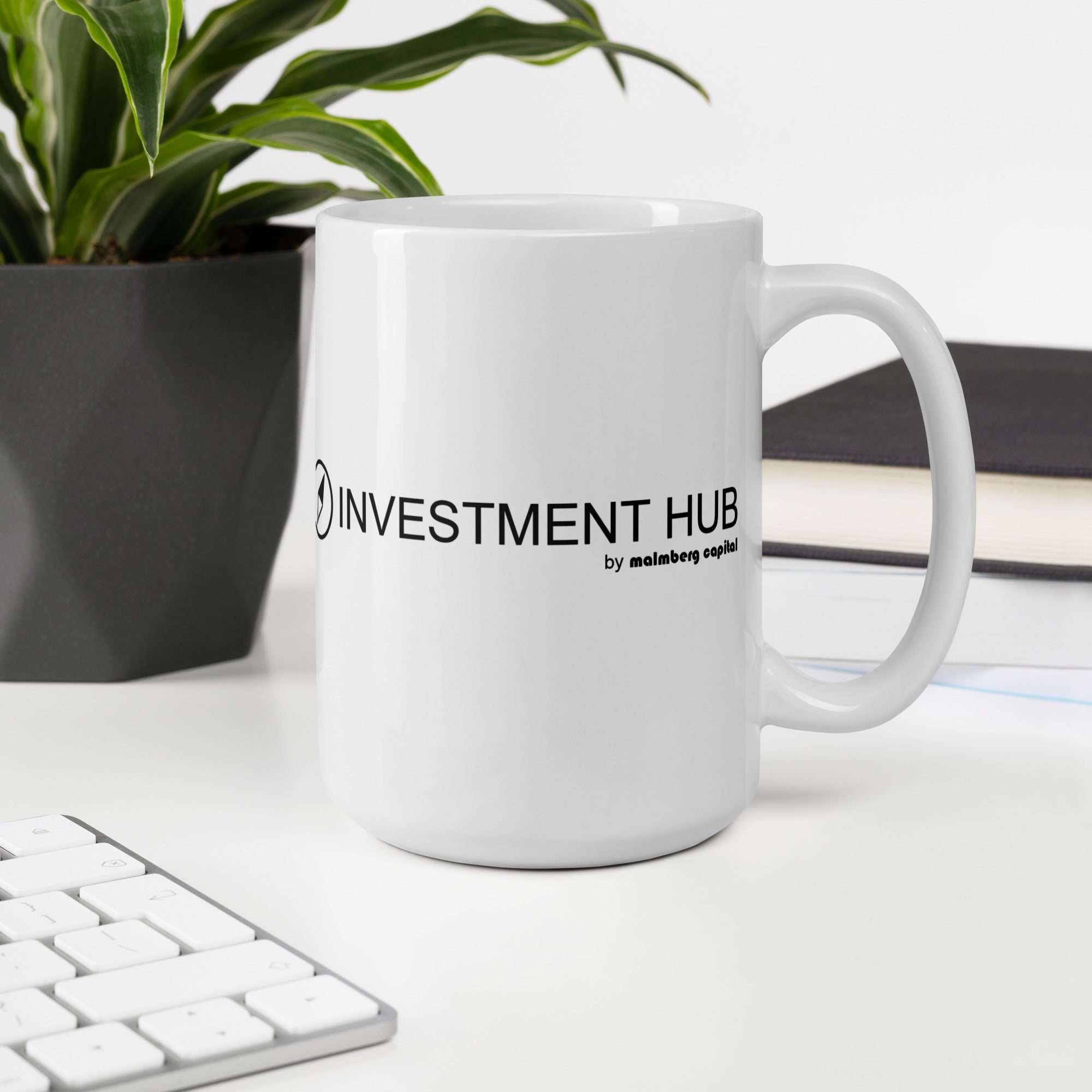 Investment Hub Signature White Glossy Mug by Malmberg Capital