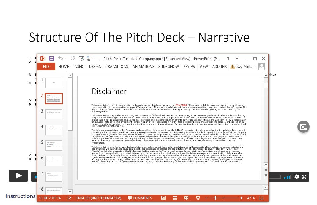 Pitch Deck template for Companies